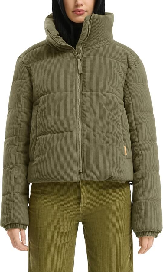 Q S designed by Gewatteerde jas kort van corduroy en met opstaande kraag - Foto 4