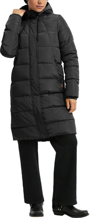 Q S designed by Gewatteerde jas lang met capuchon - Foto 2