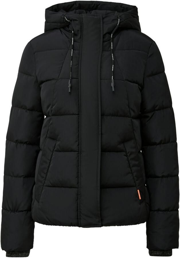 Q S designed by Gewatteerde jas met een capuchon