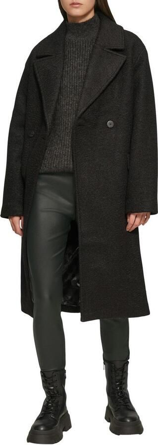 Q S by s.Oliver skinny regular waist coated broek zwart - Foto 2