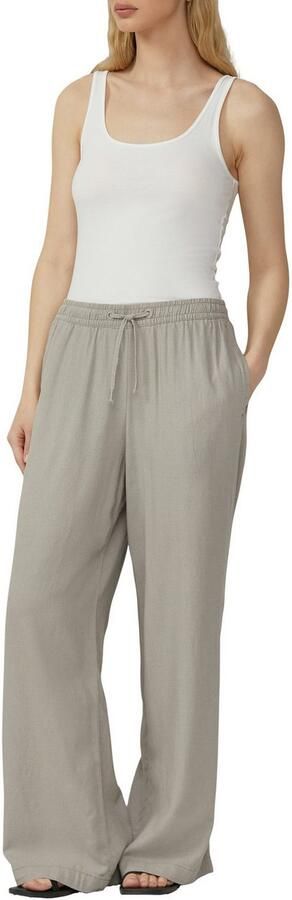 Q S designed by Linnen broek Zomerbroek met elastische tailleband en trekkoord - Foto 4