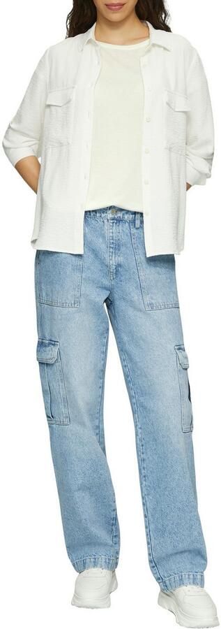 Q S designed by Shirt met korte mouwen met mouwomslagen - Foto 6