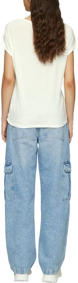 Q S designed by Shirt met korte mouwen met mouwomslagen - Foto 7