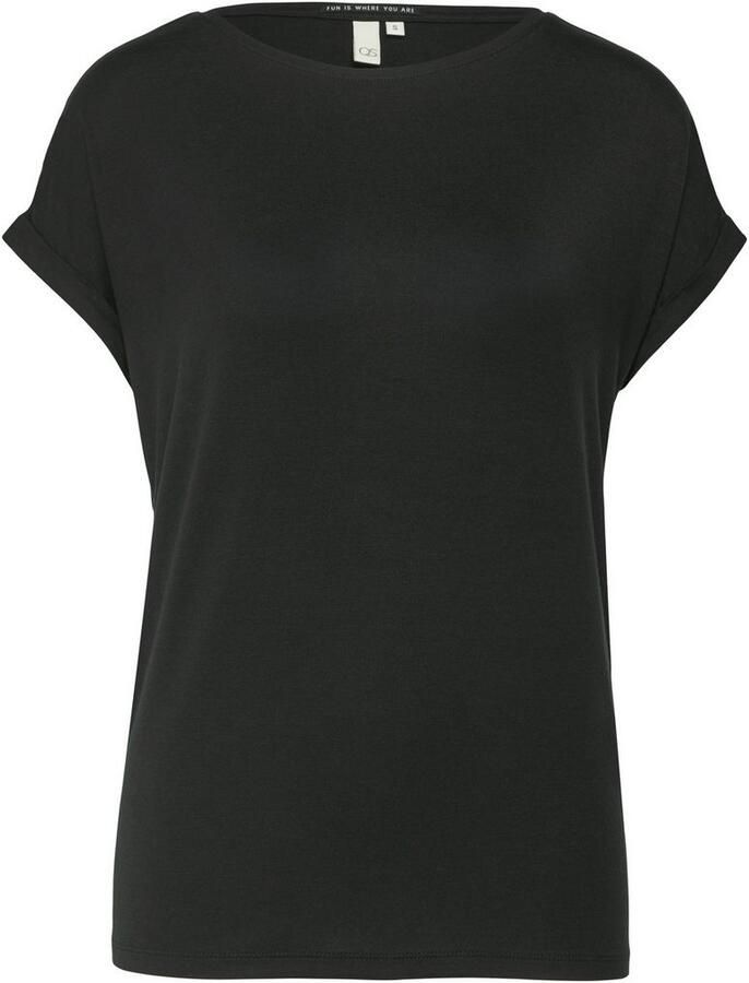 Q S designed by Shirt met korte mouwen met mouwomslagen - Foto 4