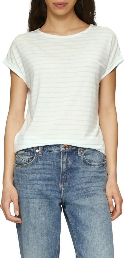 Q S designed by Shirt met korte mouwen met mouwomslagen - Foto 8