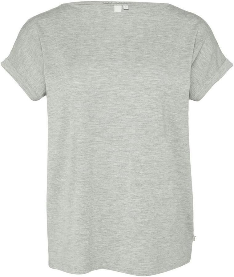 Q S designed by Shirt met korte mouwen met mouwomslagen