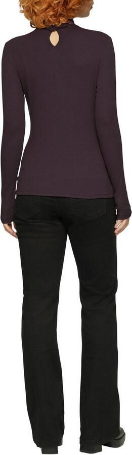 Q S designed by Shirt met lange mouwen met inzet bovenaan - Foto 3