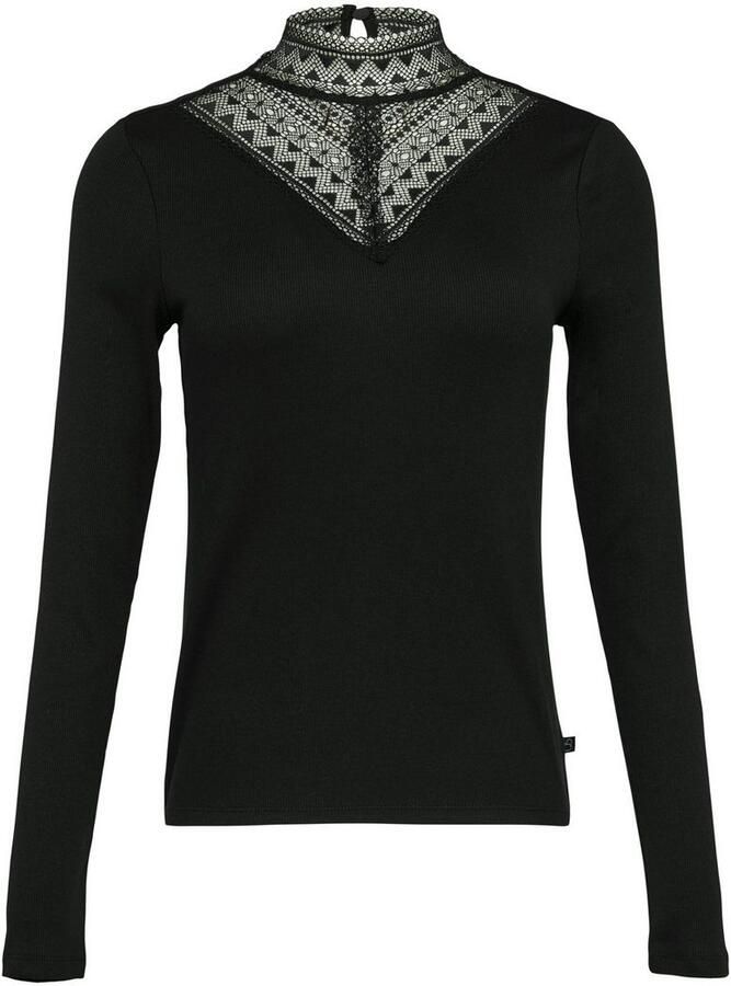 Q S designed by Shirt met lange mouwen met inzet bovenaan - Foto 2
