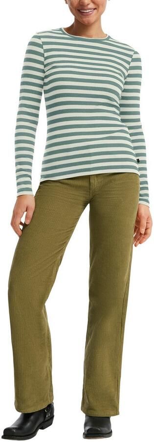 Q S designed by Shirt met lange mouwen Zomershirt gestreept ribstof - Foto 4