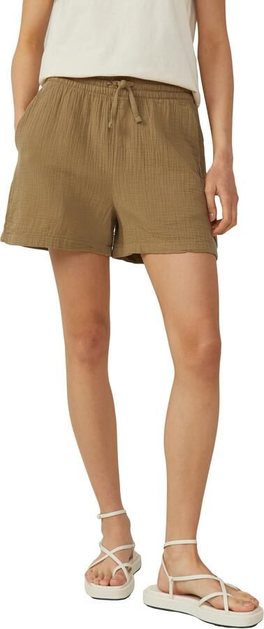 Q S designed by Short Zomerbroek in crinkle-look en met strikband - Foto 4