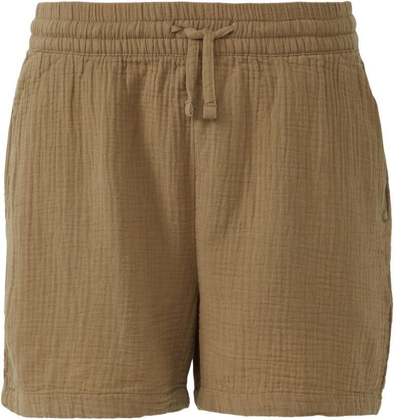 Q S designed by Short Zomerbroek in crinkle-look en met strikband