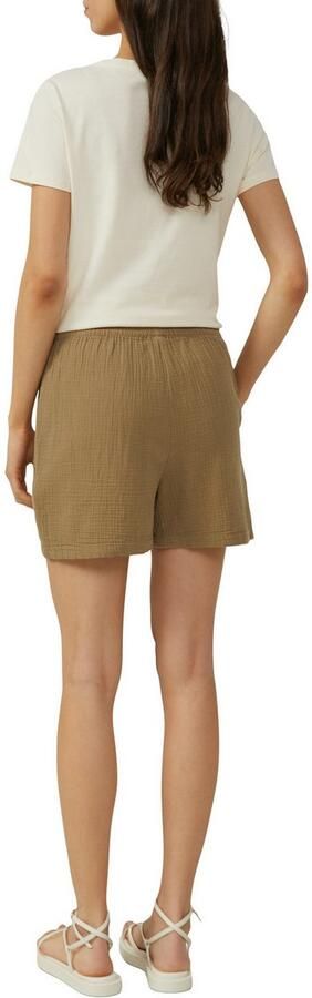 Q S designed by Short Zomerbroek in crinkle-look en met strikband - Foto 3