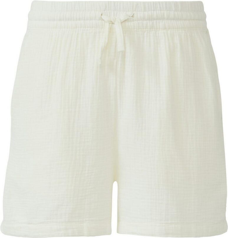 Q S designed by Short Zomerbroek in crinkle-look en met strikband