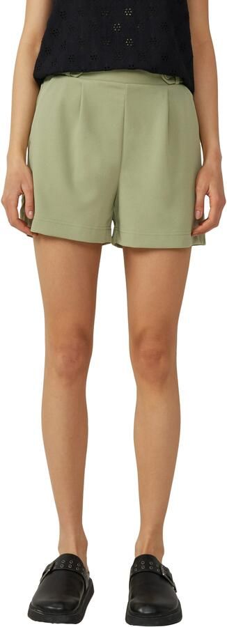 Q S by s.Oliver regular waist casual short lichtgroen - Foto 4