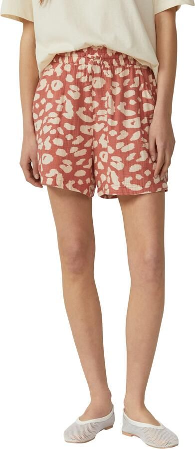 Q S designed by Short Zomerbroek van mousseline met all-over-motief - Foto 4