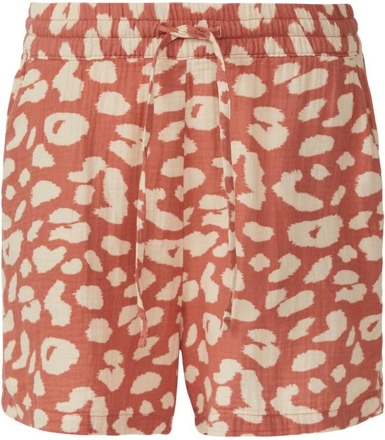 Q S designed by Short Zomerbroek van mousseline met all-over-motief