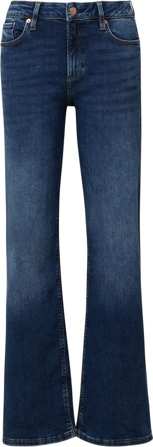 Q S designed by Stretch jeans CATIE Wide Leg in blauwe wassing