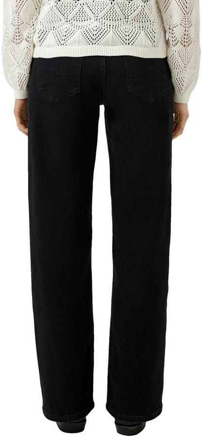 Q S designed by Stretch jeans CATIE Wide Leg in blauwe wassing