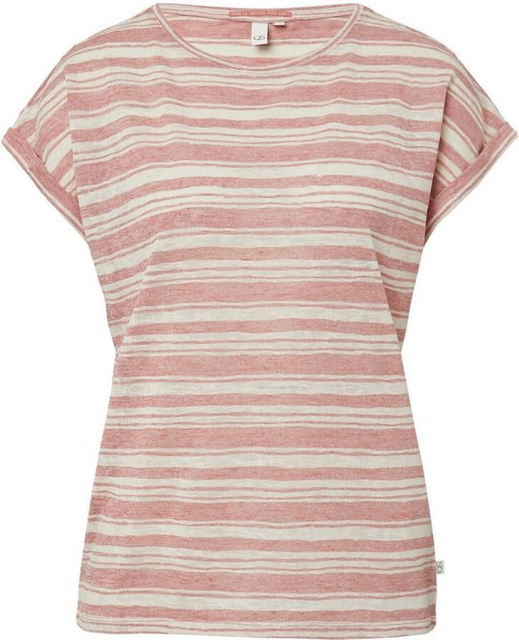 Q S designed by T-shirt Gestreept shirt van viscosemix