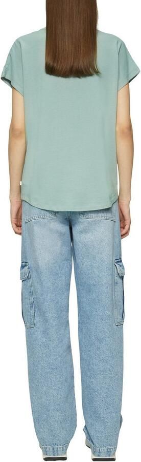 Q S designed by T-shirt met kant bij de hals - Foto 3