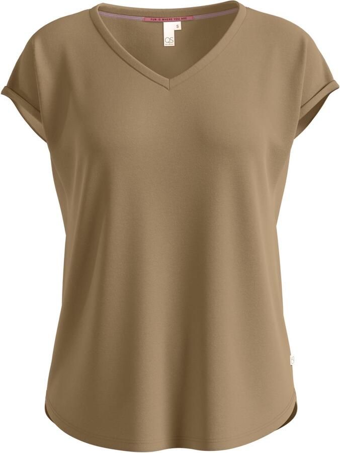 Q S designed by T-shirt met v-hals - Foto 3