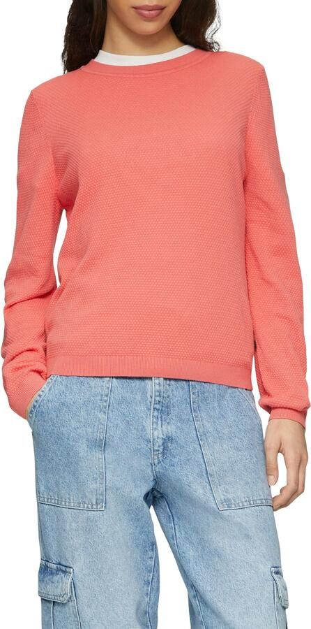 Q S designed by Trui met ronde hals in tricot-look - Foto 4