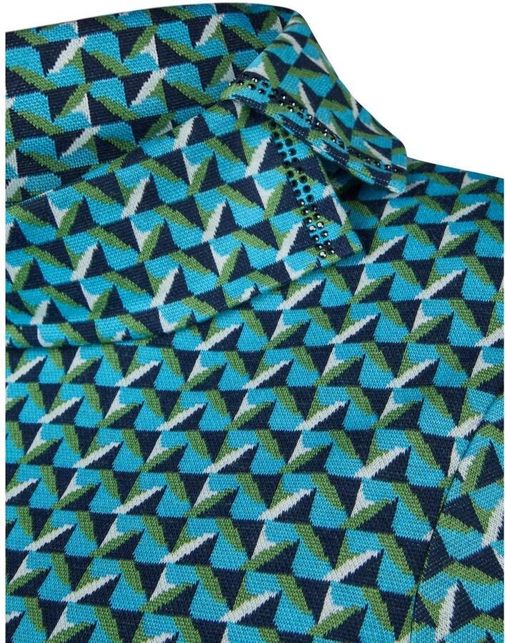 Rabe Shirt met 3 4 mouwen met split coltrui en minimal print - Foto 2