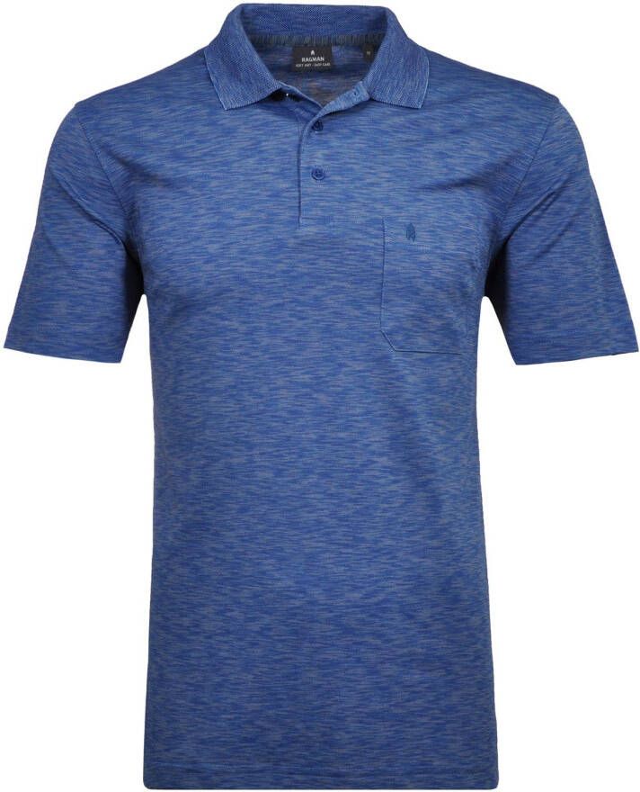 RAG Poloshirt in gemêleerde look
