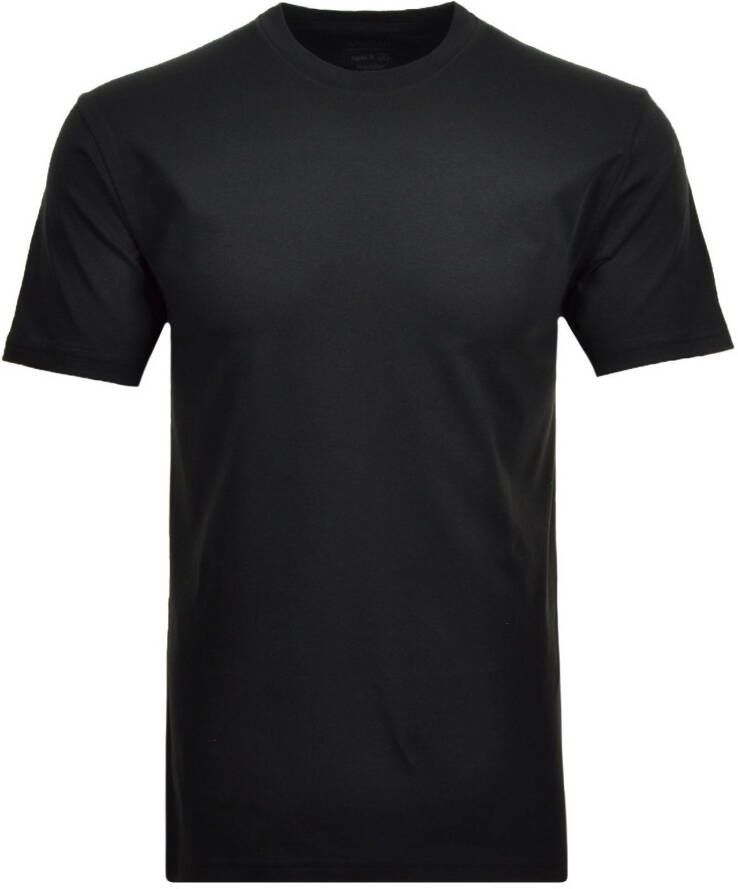 Ragman t-shirt 2-pack zwart effen katoen