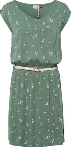 Ragwear Gedessineerde jurk Carolina in all-over-bloe print: madeliefje (2-delig Met een afneembare riem)