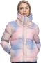 Ragwear Gewatteerde jas LUNIS OMBRE in veelkleurig batik design - Thumbnail 1