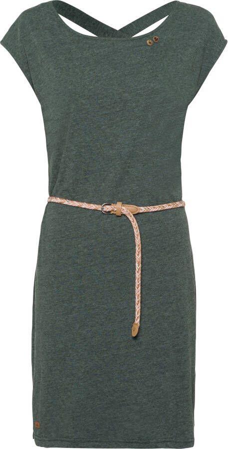 Ragwear Jerseyjurk SOFIA DRESS met lage ruglijn (Met een afneembare riem)