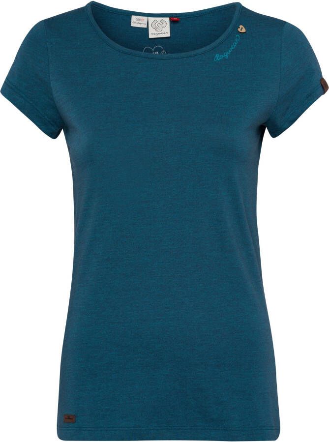 Ragwear Plus Shirt met korte mouwen MINTT in gemêleerde look