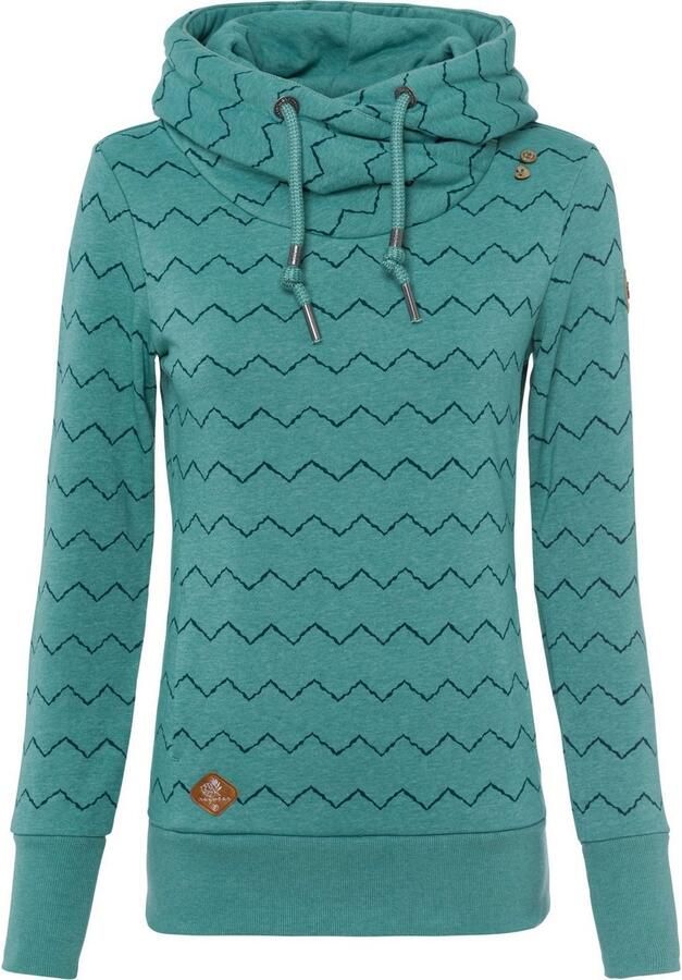 Ragwear Hoodie GRIPY BUTTON CHEVRON O Hoodie met hoge sjaalkraag met sierknopen - Foto 4