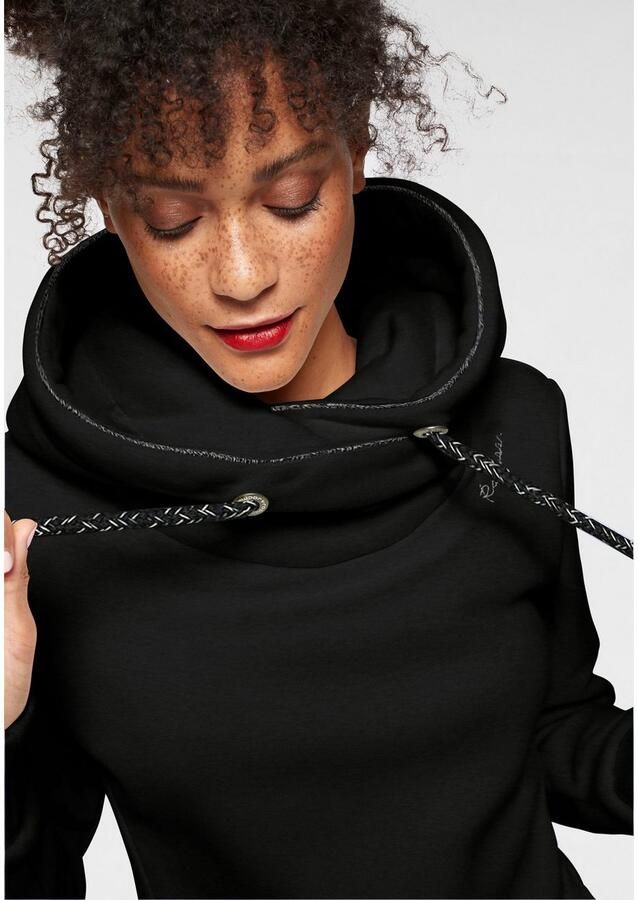 Ragwear Hoodie GRIPYBUTTON Sweater met rustieke koordaccenten