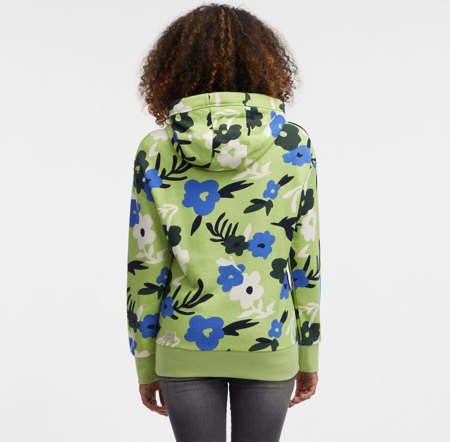 Ragwear Hoodie YODIS PRINT met bloemetjes all-over print