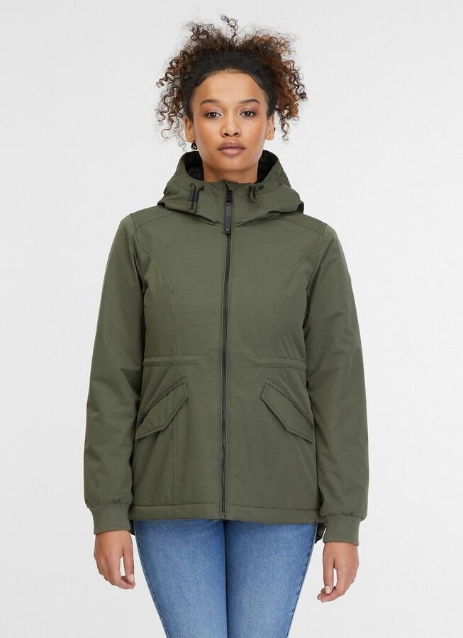 Ragwear Outdoorjack DOWEY WARM licht verwarmende tussenjas met hoge kraag en capuchon - Foto 4