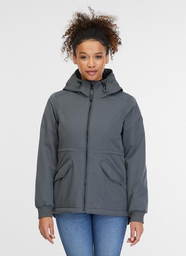 Ragwear Outdoorjack DOWEY WARM licht verwarmende tussenjas met hoge kraag en capuchon - Foto 4