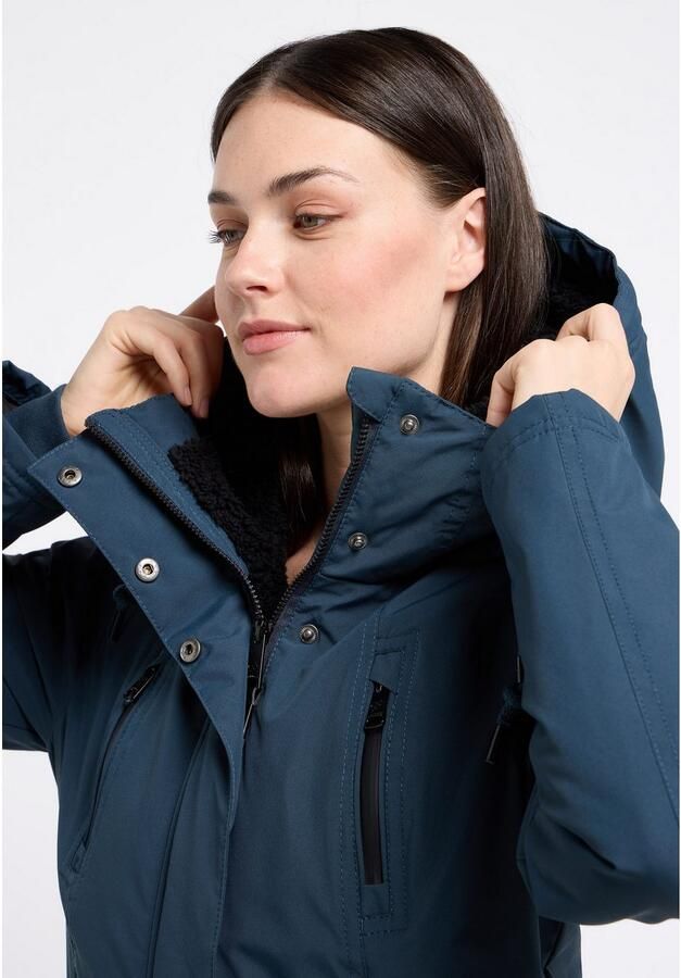 Ragwear Outdoorjack ELSIEN waterafstotende overgangsparka met verwarmende teddypluche voering - Foto 2