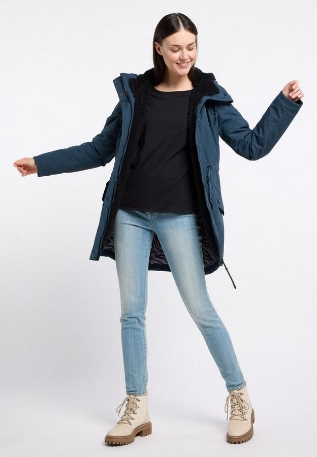 Ragwear Outdoorjack ELSIEN waterafstotende overgangsparka met verwarmende teddypluche voering - Foto 5