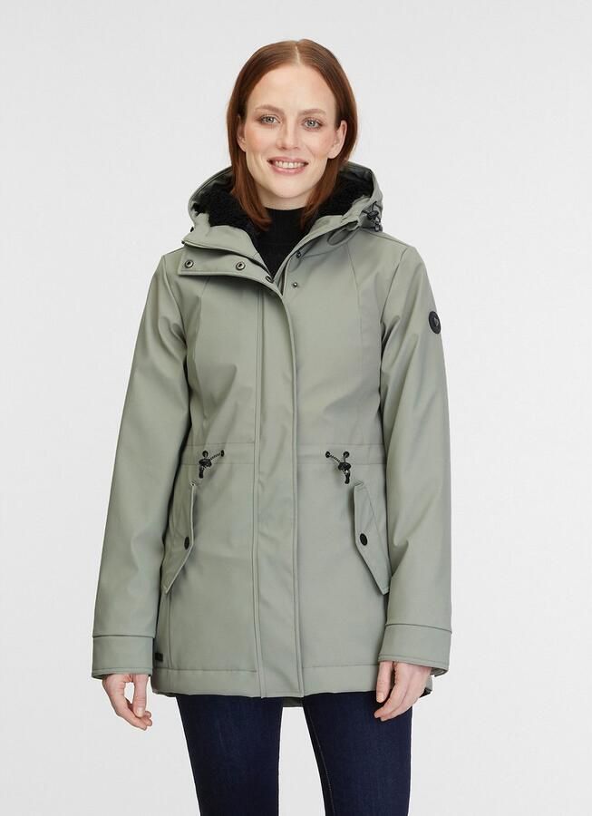 Ragwear Outdoorjack MONADIS RAINY WARM waterafstotende parka gevoerd met verwarmende teddypluche