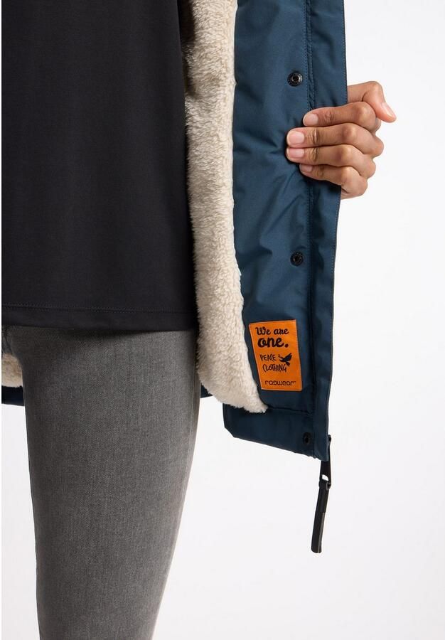 Ragwear Parka MONADIS WARM waterafstotende tussenjas met verwarmende teddypluche voering - Foto 4