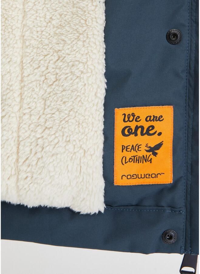 Ragwear Parka MONADIS WARM waterafstotende tussenjas met verwarmende teddypluche voering