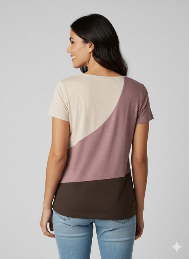 Ragwear Shirt met korte mouwen MINT BLOCK O met logopatches op de zoom en mouw - Foto 3