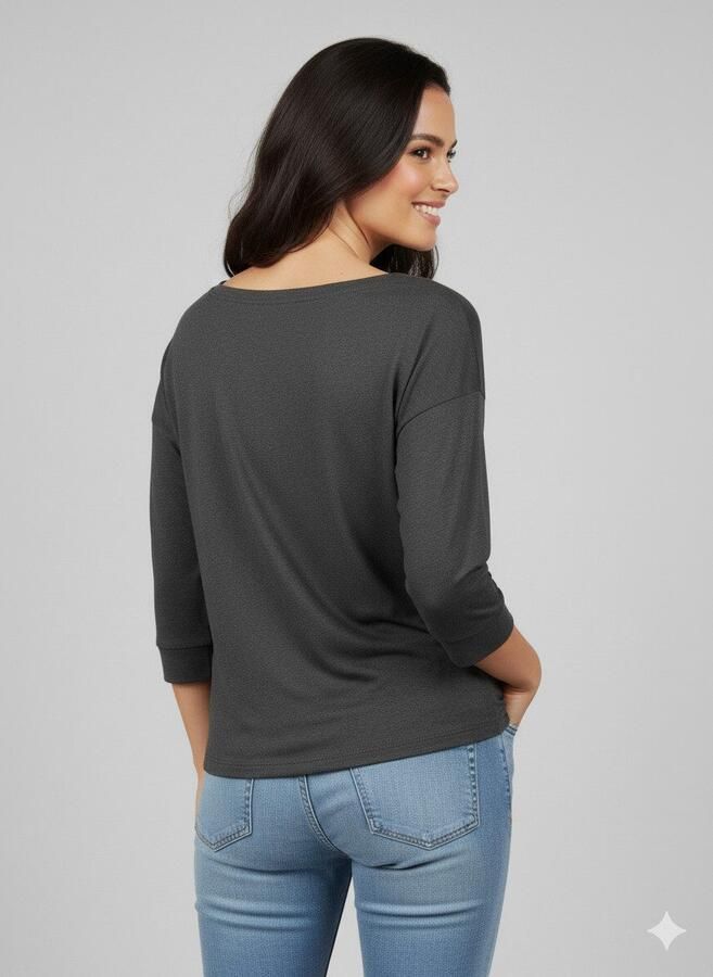 Ragwear Shirt met lange mouwen SHIMONA O afgeronde zoom