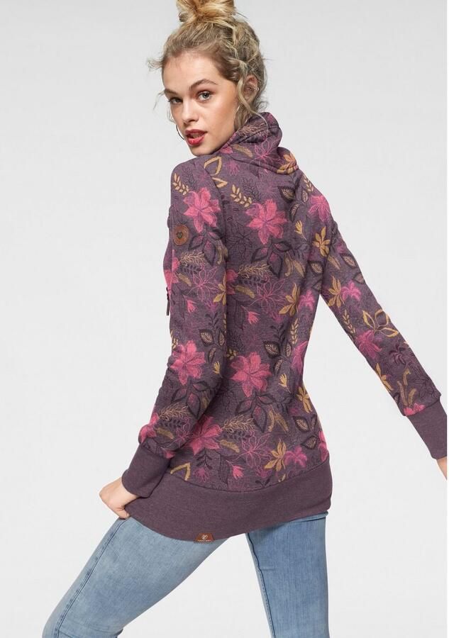 Ragwear Sweater NESKA O Capuchonsweater met asymmetrische sjaalkraag - Foto 2