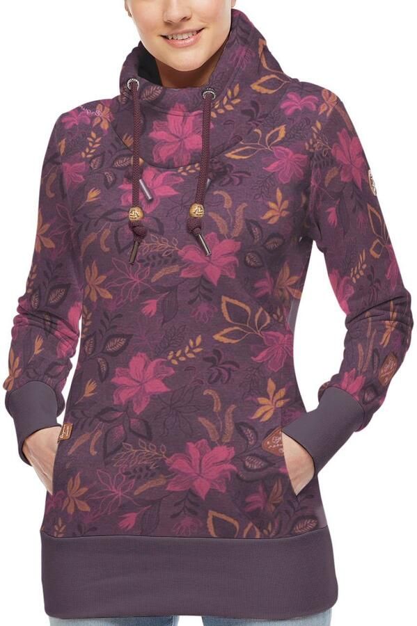 Ragwear Sweater NESKA O Capuchonsweater met asymmetrische sjaalkraag - Foto 5