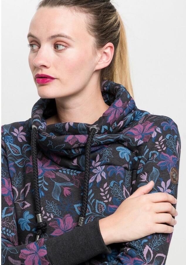 Ragwear Sweater NESKA O Capuchonsweater met asymmetrische sjaalkraag - Foto 2