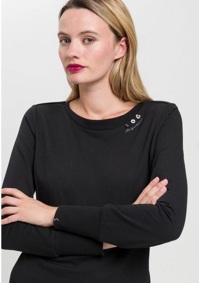 Ragwear Sweatjurk MENITA O met vegan 3-knoopsapplicatie