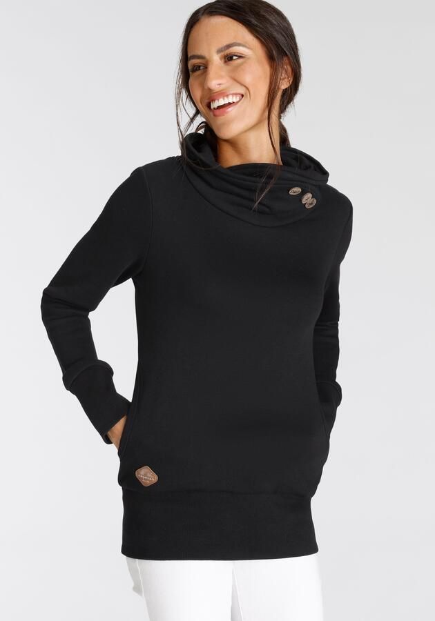 Ragwear Sweatshirt ANGELLIKA O met asymmetrische sjaalkraag - Foto 6